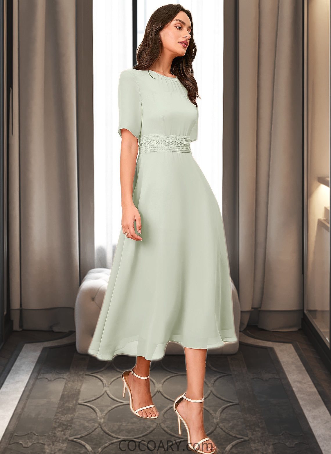 Stacy A-Line Knee-Length Bridesmaid Dress DA8P0012894