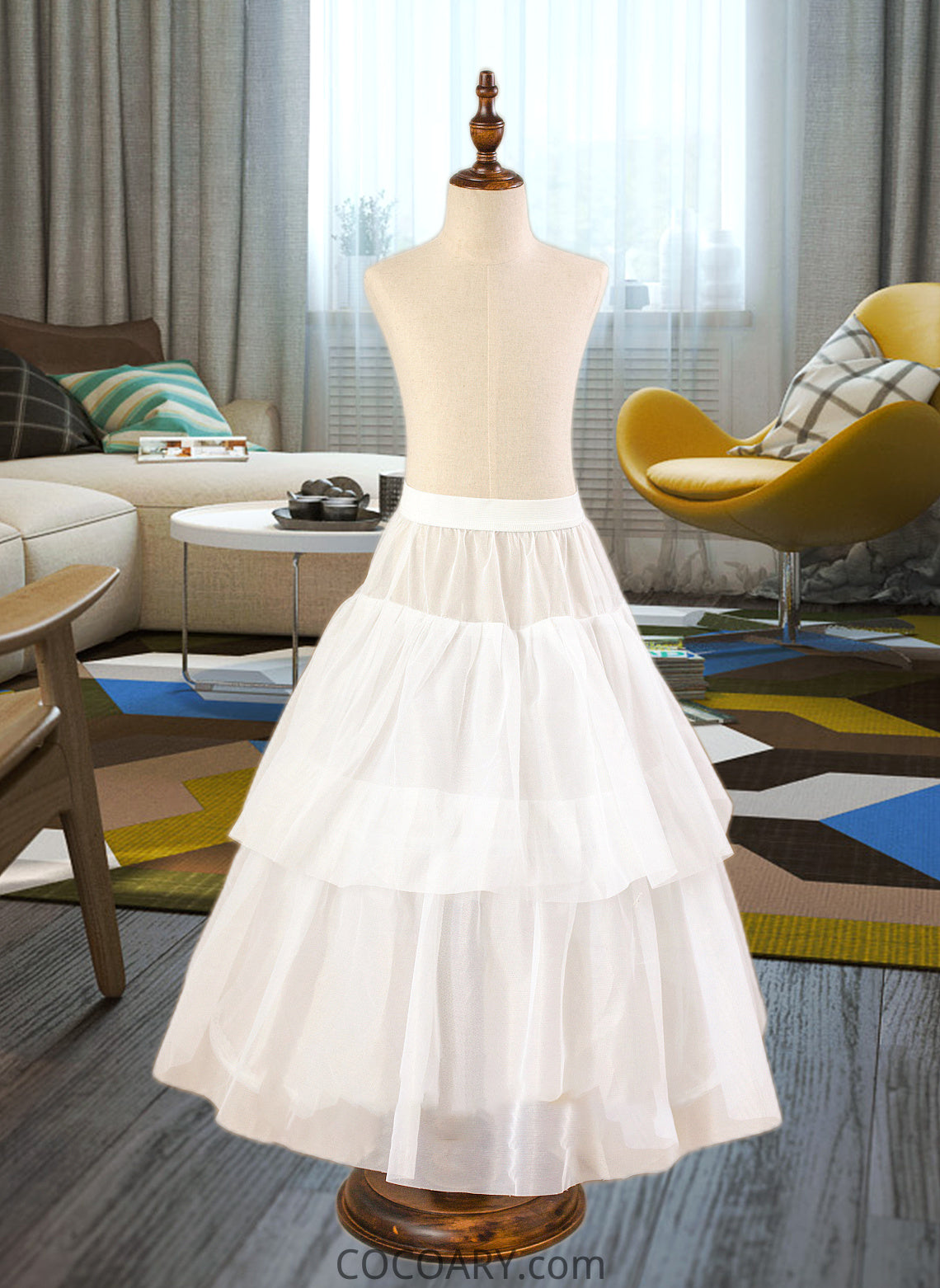 Kianna Ball-Gown/Princess Scoop Neck Floor-Length Tulle Junior Bridesmaid Dress With Sash Beading Bow(s) DA8P0013545