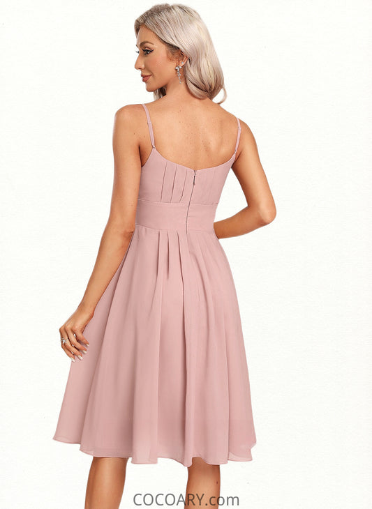 Sheila A-line Scoop Knee-Length Chiffon Homecoming Dress DA8P0025686