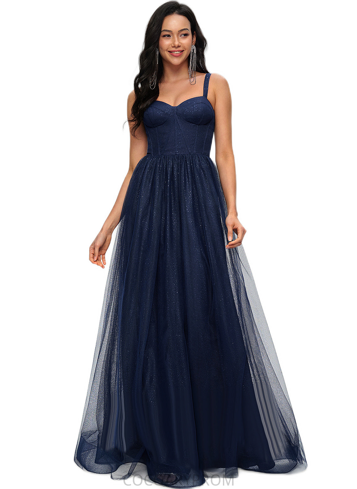 Melinda Ball-Gown/Princess Sweetheart Floor-Length Tulle Prom Dresses DA8P0022198