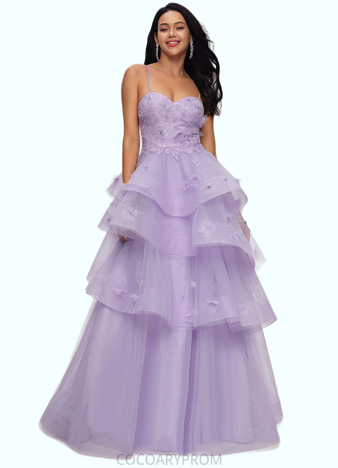 Alexis Ball-Gown/Princess Sweetheart Floor-Length Tulle Prom Dresses With Beading Sequins DA8P0022204