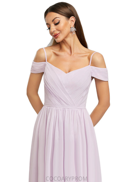 Jayda A-line V-Neck Knee-Length Chiffon Cocktail Dress With Pleated DA8P0022367