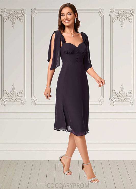 Paola A-line Sweetheart Knee-Length Chiffon Cocktail Dress DA8P0022500