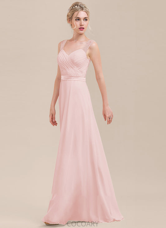 Neckline A-Line Sweetheart Length Silhouette Floor-Length Fabric Embellishment Ruffle Lydia Bridesmaid Dresses