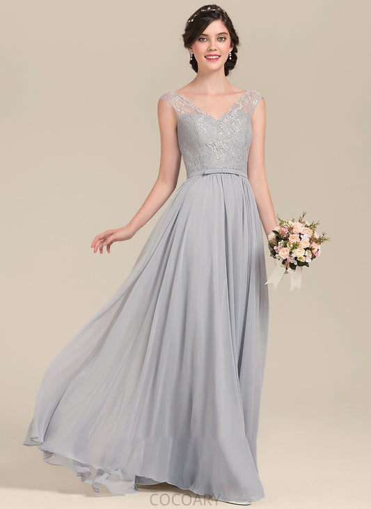 Neckline V-neck Length Silhouette Embellishment Bow(s) Floor-Length A-Line Fabric Jaden Floor Length Spaghetti Staps Bridesmaid Dresses