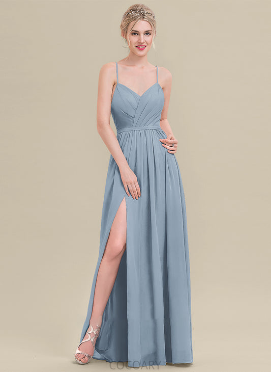 Neckline A-Line Sweetheart SplitFront Fabric Floor-Length Length Embellishment Ruffle Silhouette Ariana Floor Length Bridesmaid Dresses