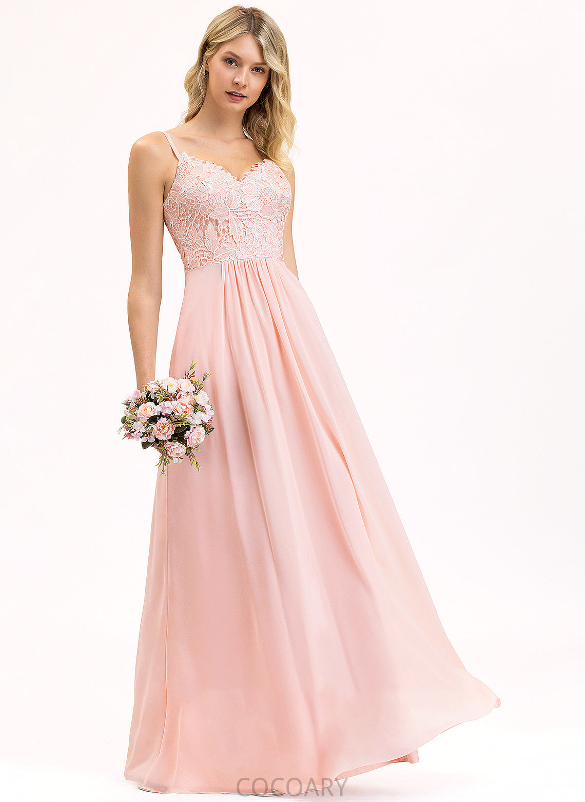 Fabric Straps Lace A-Line Neckline Length Floor-Length Sweetheart Silhouette Hana A-Line/Princess Floor Length Bridesmaid Dresses