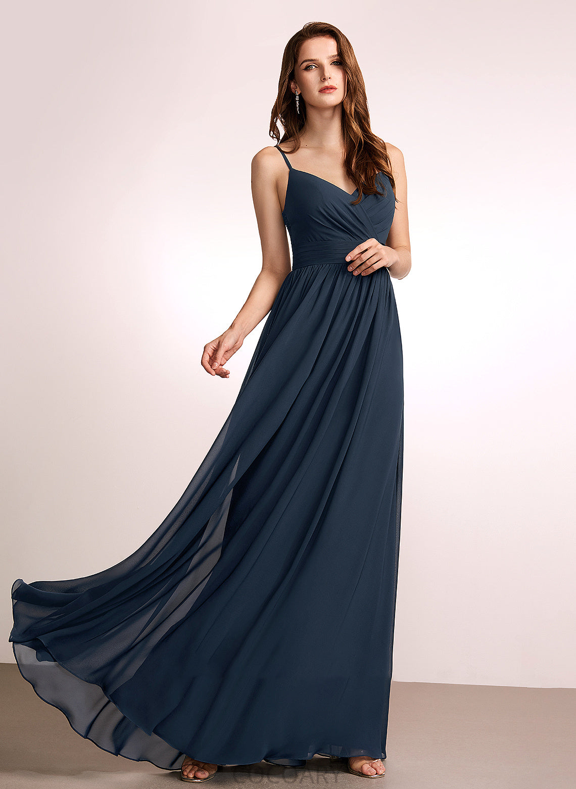 Neckline Silhouette Floor-Length A-Line Lace V-neck Embellishment Length Fabric Sonia Sleeveless Floor Length Bridesmaid Dresses