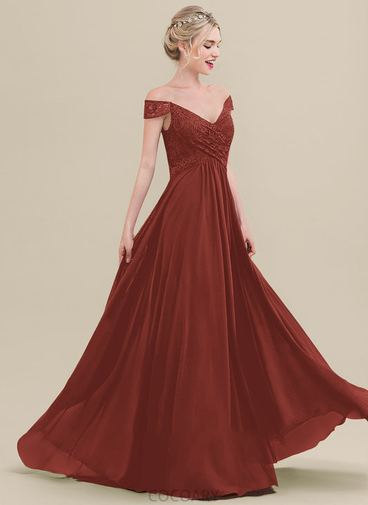 Length Fabric Neckline Off-the-Shoulder Silhouette A-Line Ruffle Embellishment Floor-Length Lena Floor Length Spaghetti Staps Bridesmaid Dresses