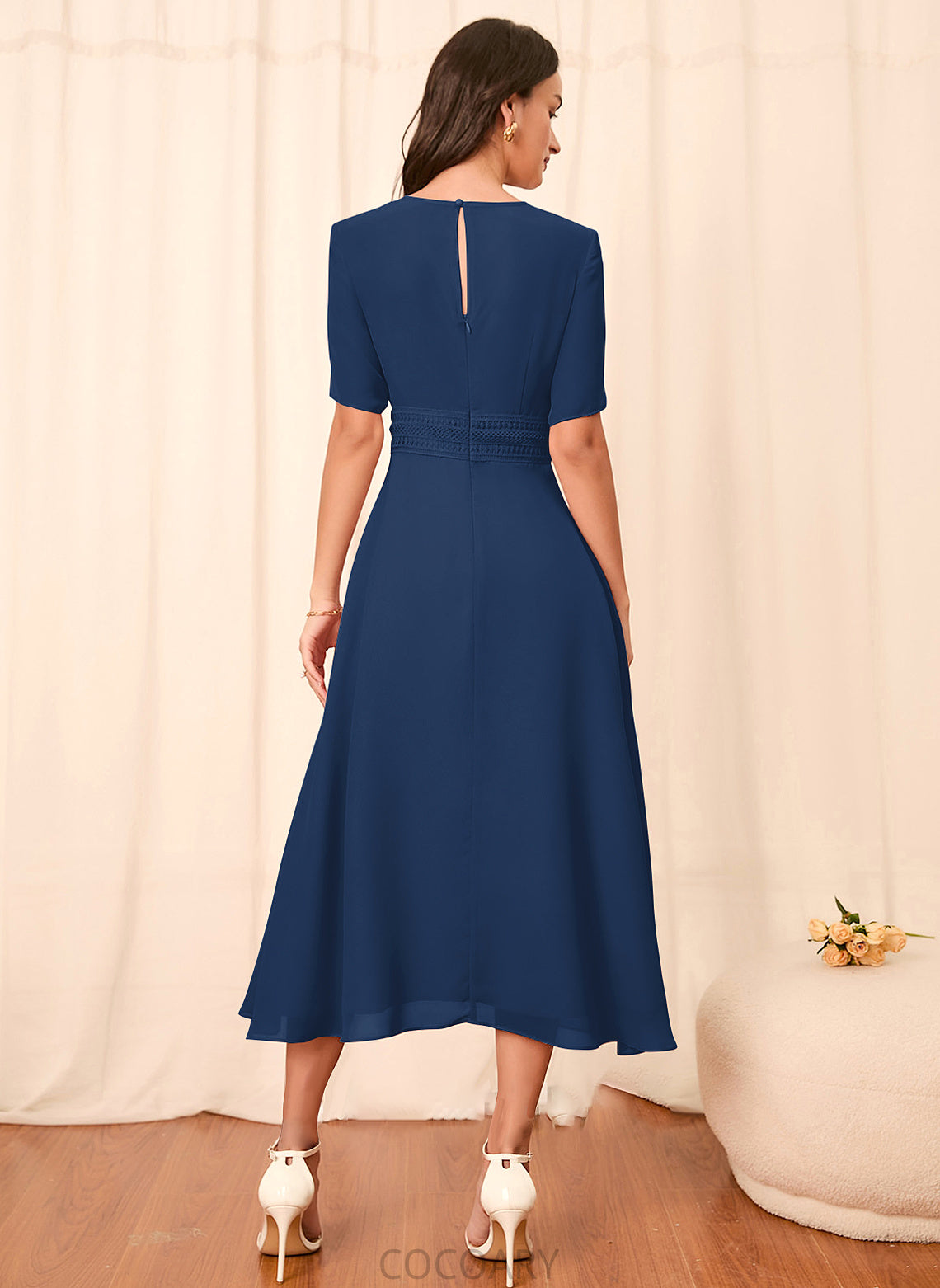 Sleeve Straps Length Silhouette A-Line Sleeves Knee-Length Fabric Jade Floor Length Scoop Sleeveless Bridesmaid Dresses