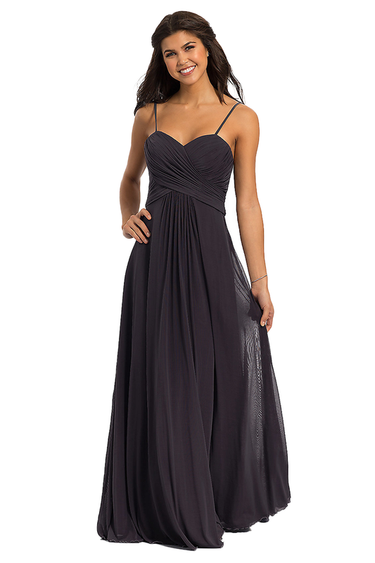 Elvira A-Line/Princess Chiffon Sweetheart Floor Length Sleeveless Natural Waist Bridesmaid Dresses