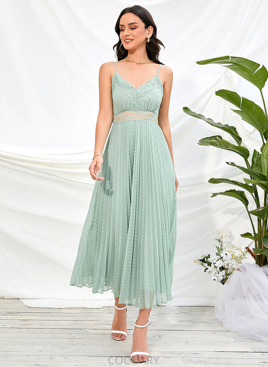 Silhouette Ankle-Length Fabric A-Line Length Straps Neckline V-neck Dayana Natural Waist Floor Length Scoop Bridesmaid Dresses