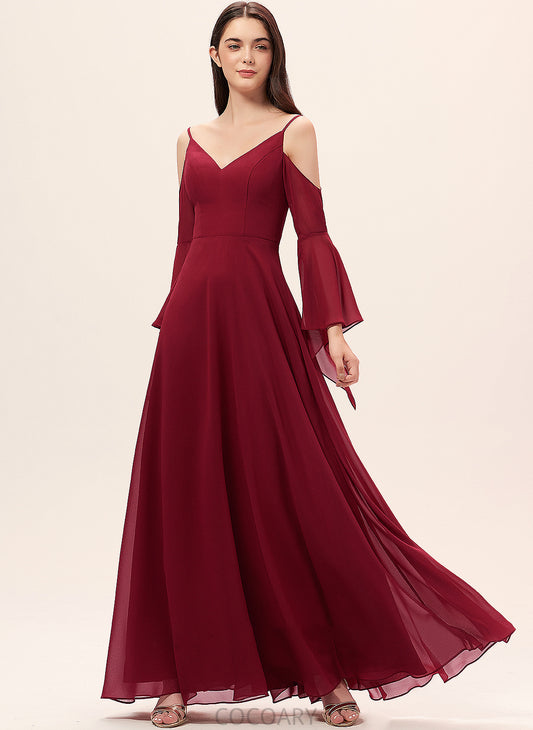 Fabric Straps Length Silhouette A-Line Floor-Length V-neck Neckline Itzel Floor Length Natural Waist Spaghetti Staps Bridesmaid Dresses