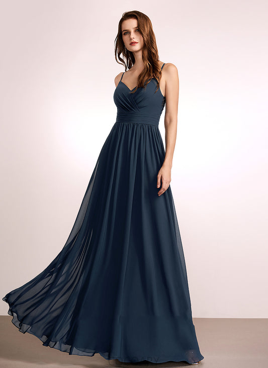 Neckline Silhouette Floor-Length A-Line Lace V-neck Embellishment Length Fabric Sonia Sleeveless Floor Length Bridesmaid Dresses