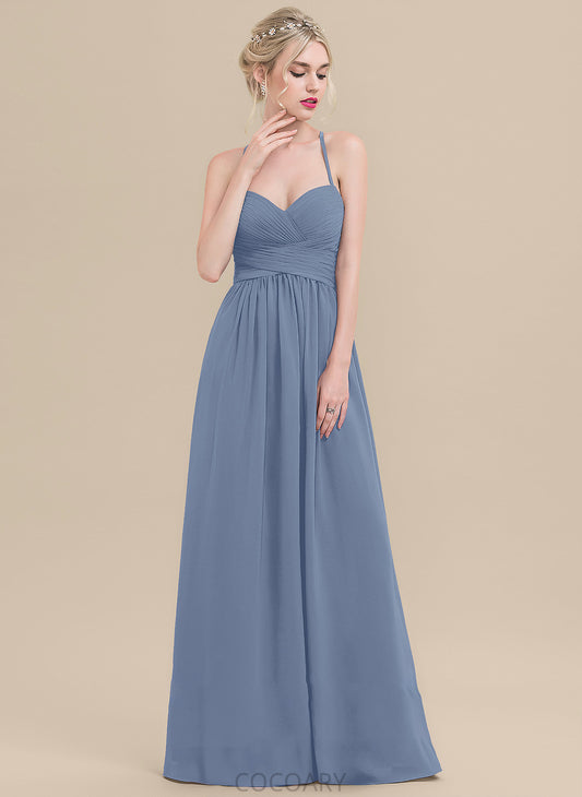 A-Line Fabric Sweetheart Floor-Length Silhouette Embellishment Length Ruffle Neckline Julie A-Line/Princess Floor Length Bridesmaid Dresses