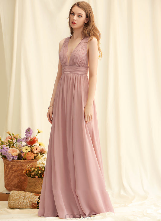 Silhouette V-neck A-Line Neckline SplitFront Floor-Length Fabric Length Embellishment Heaven Sleeveless Spaghetti Staps Bridesmaid Dresses