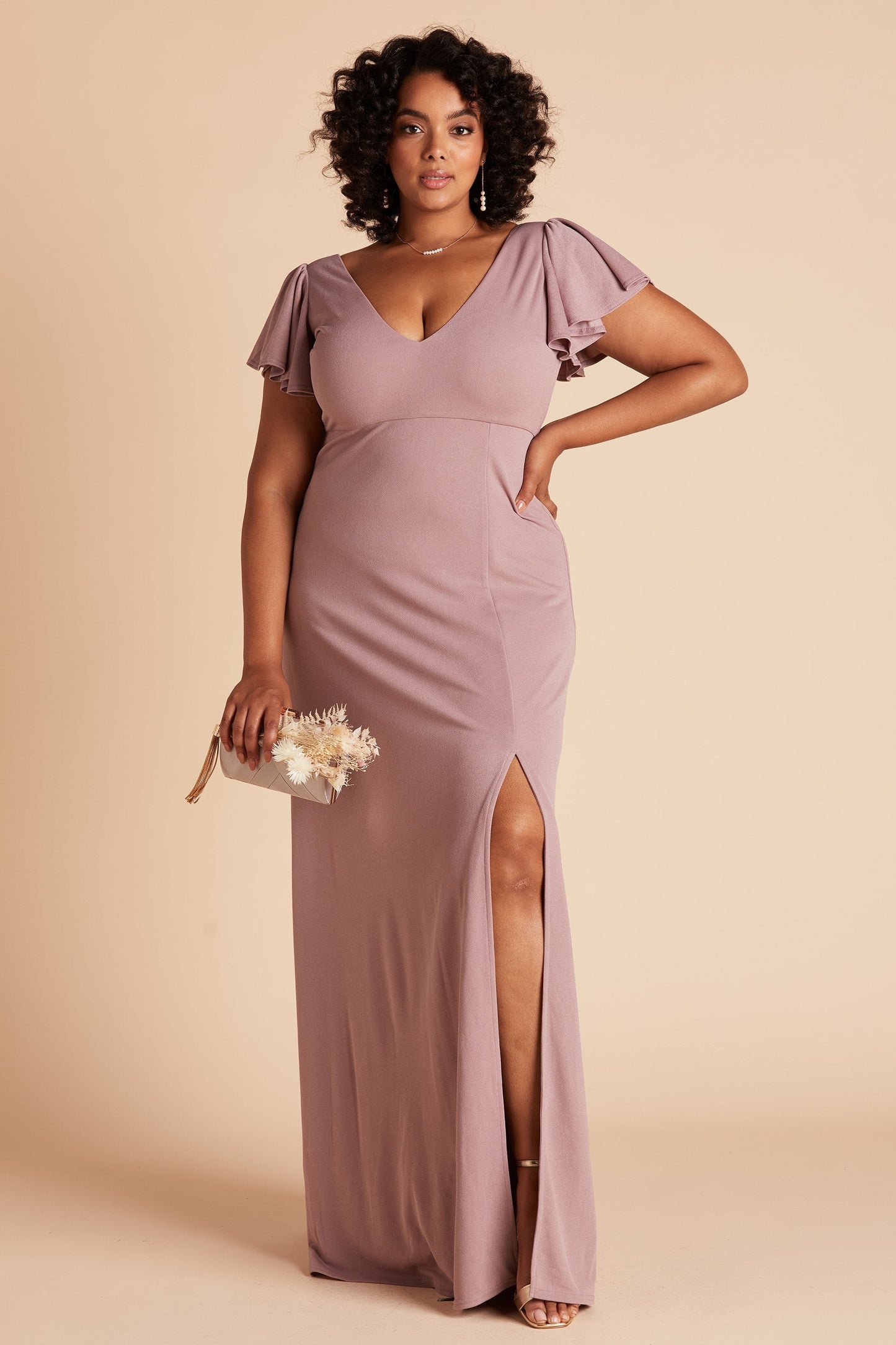 Hannah Crepe Dress Curve Mireya