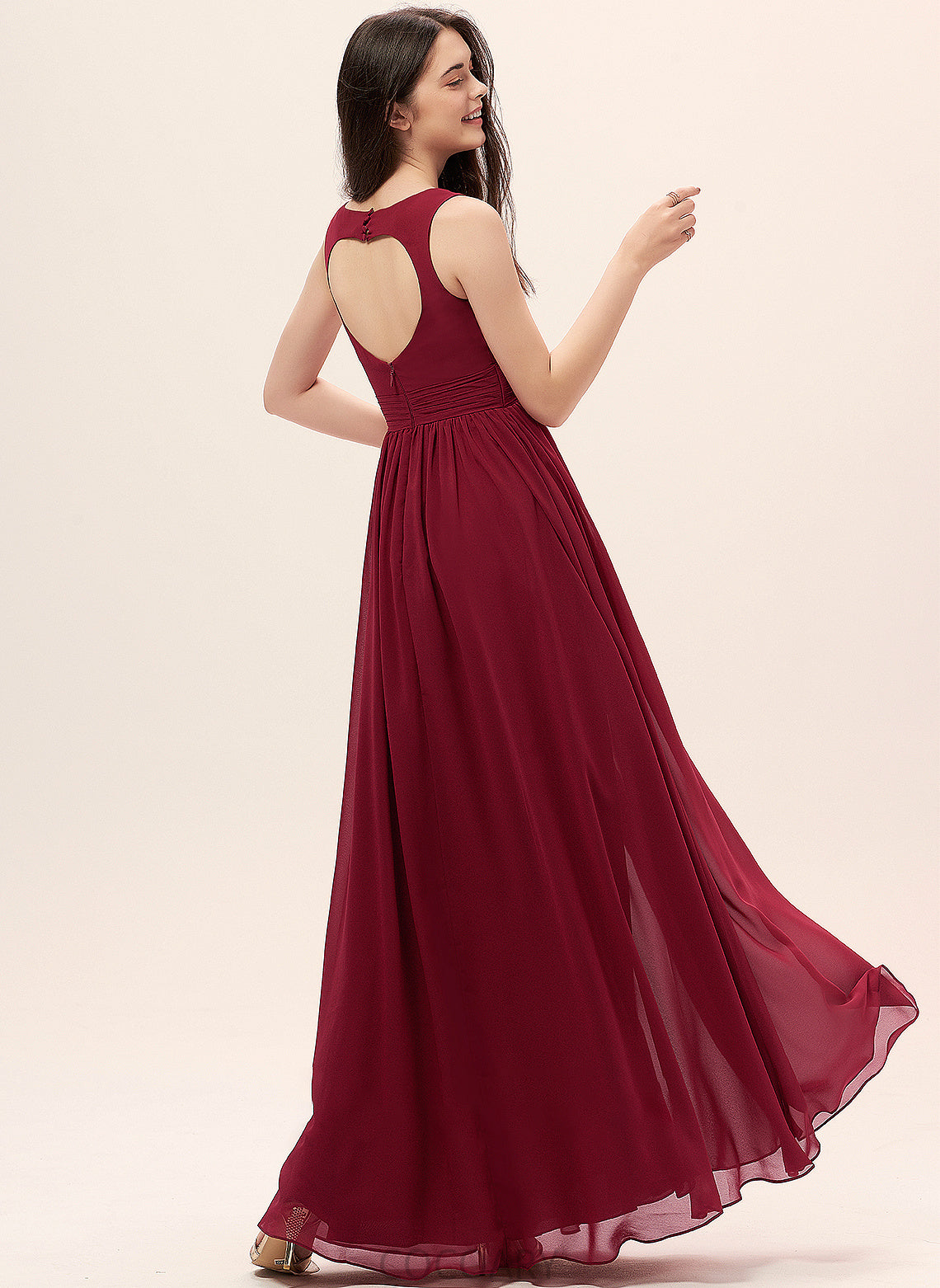 Ruffle Fabric Length Floor-Length Pockets Silhouette Neckline A-Line Embellishment Sweetheart Lorelai One Shoulder Bridesmaid Dresses