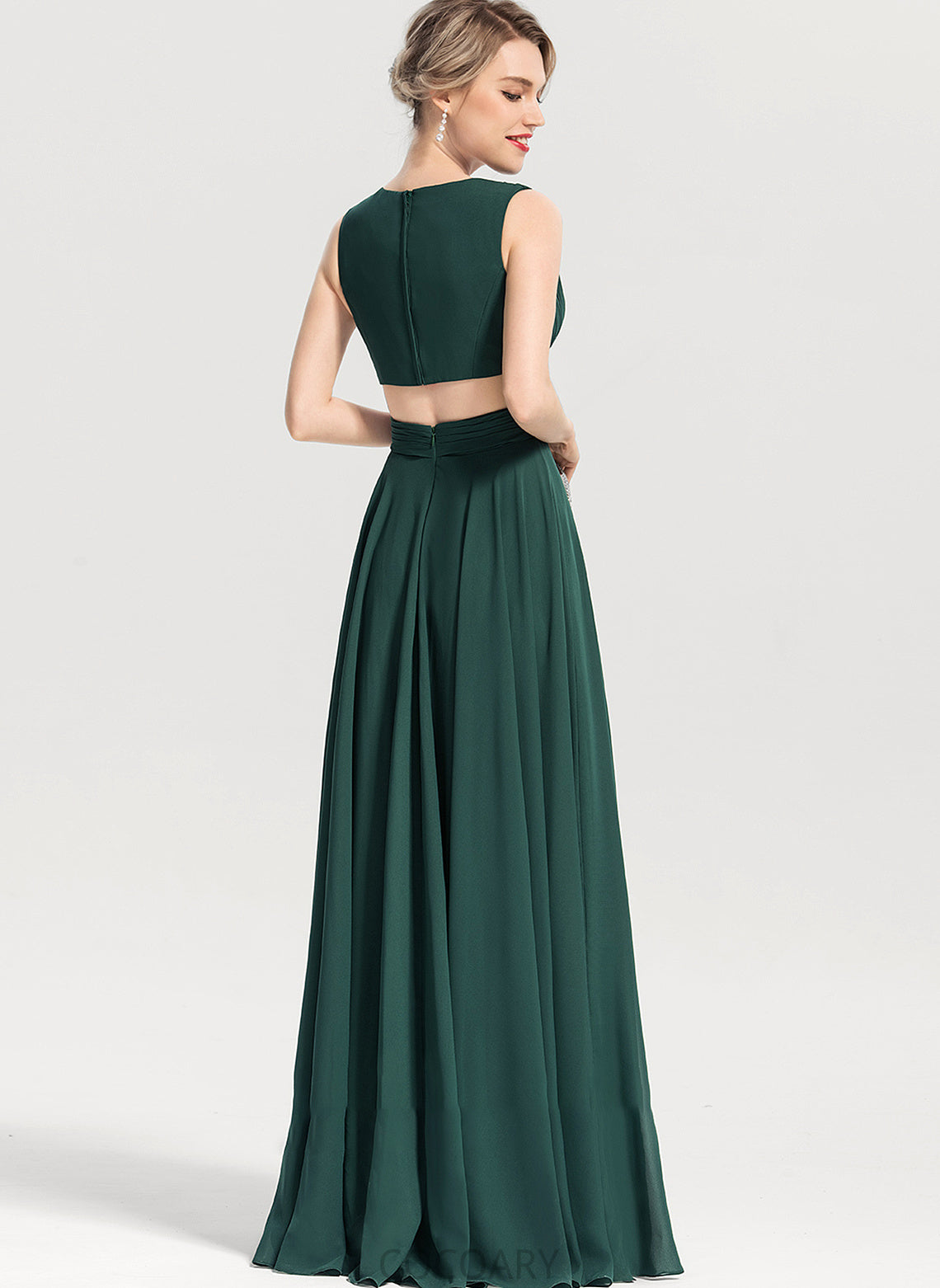 A-Line Neckline Silhouette Floor-Length V-neck Length Sleeve Fabric Novia Floor Length Sleeveless Natural Waist Bridesmaid Dresses