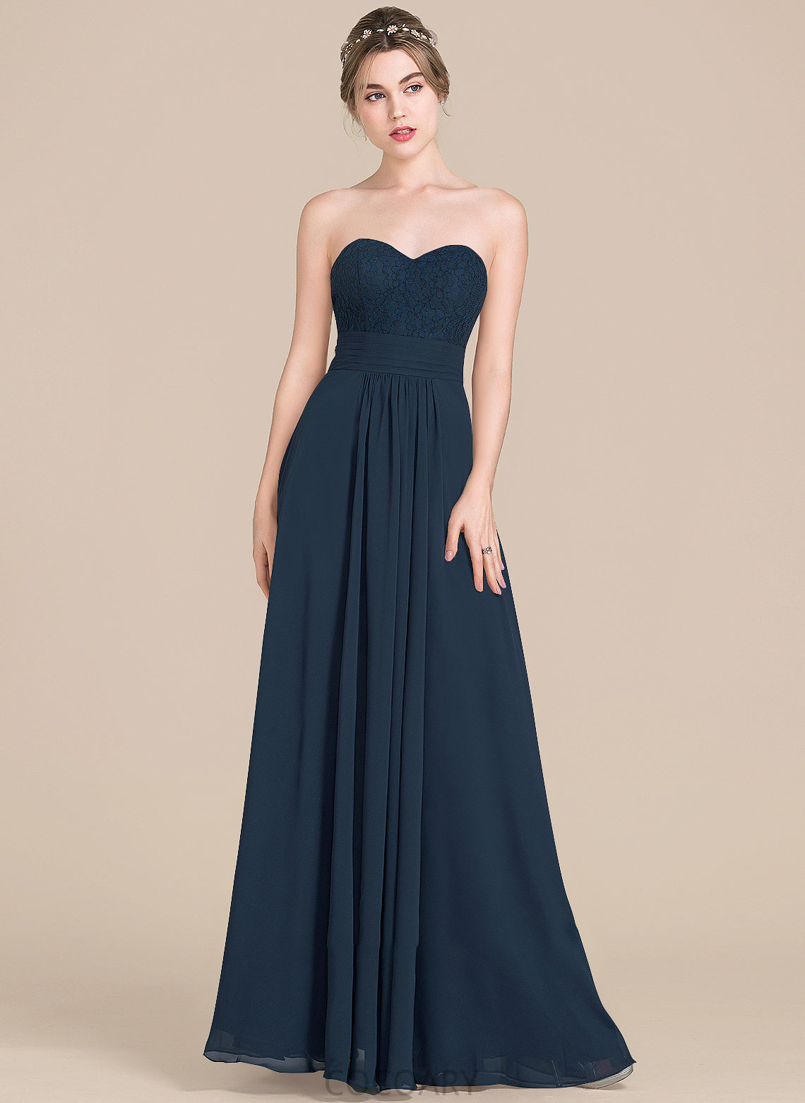 Sweetheart Ruffle Neckline Length A-Line Floor-Length Embellishment Silhouette Fabric Donna Sleeveless A-Line/Princess Bridesmaid Dresses