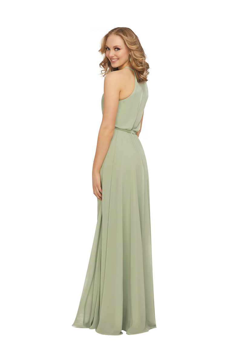 Cornelia Chiffon Sleeveless Natural Waist Floor Length A-Line/Princess Bridesmaid Dresses